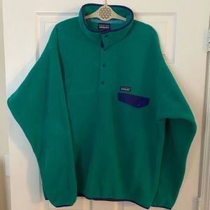 Patagonia Teal/Purple Synchilla Fleece